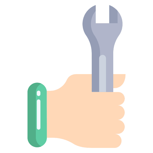 Repair wrench spanner construction icon
