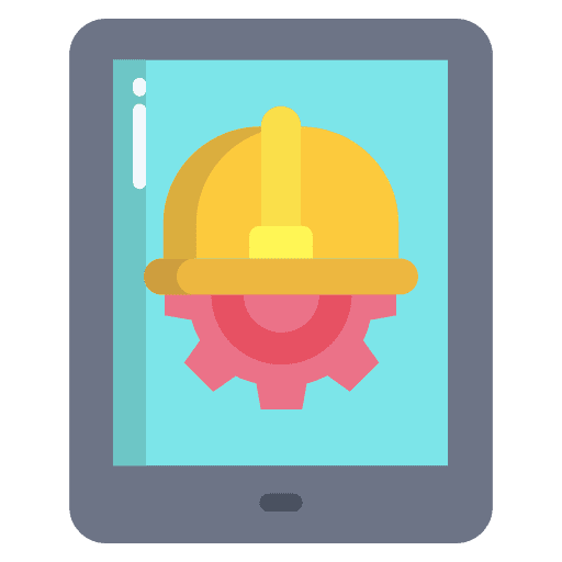 Tablet engineering engineer smartphone icon