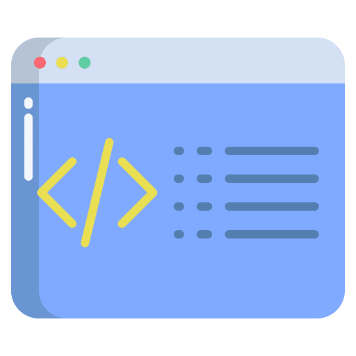 Coding ui developer web development icon