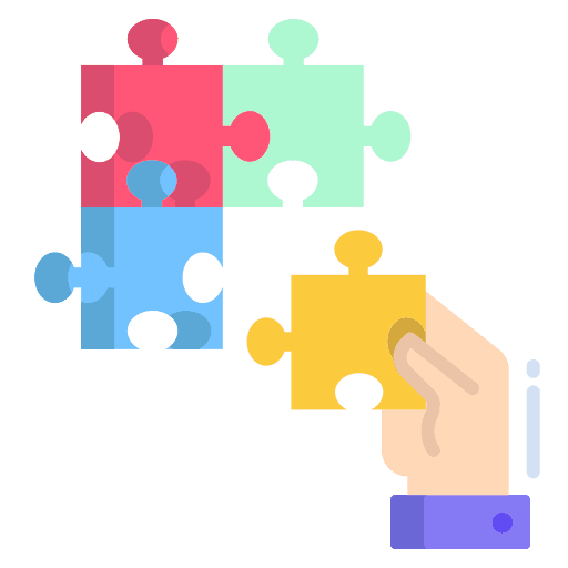 Solution contribute teamwork company icon