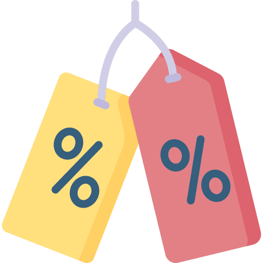 Discount price tag commerce and shopping shopping store icon