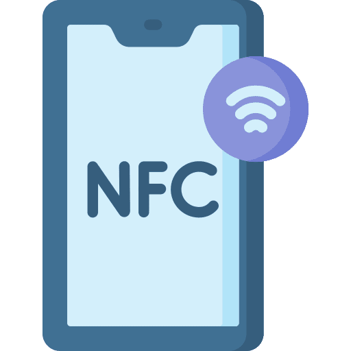 Nfc nfc card mobile phone business and finance icon