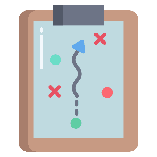 Strategy finance checklist idea icon