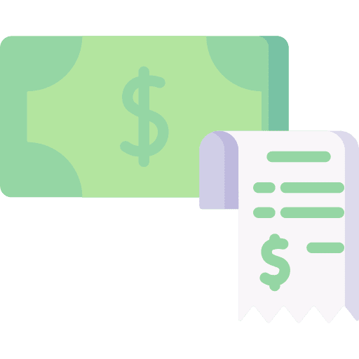 Cash business and finance commerce ticket icon