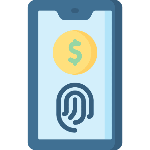 Fingerprint scan security fingerprint icon