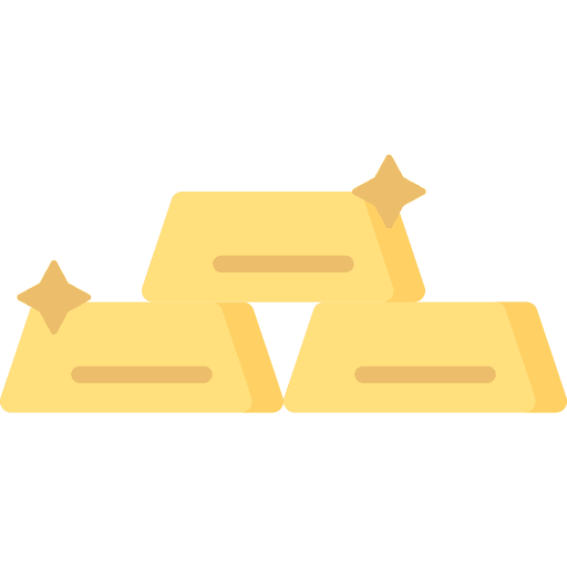 Gold gold ingots business and finance icon
