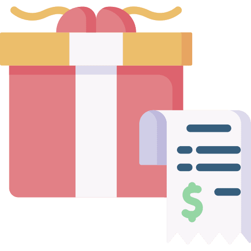 Payment party box commerce icon