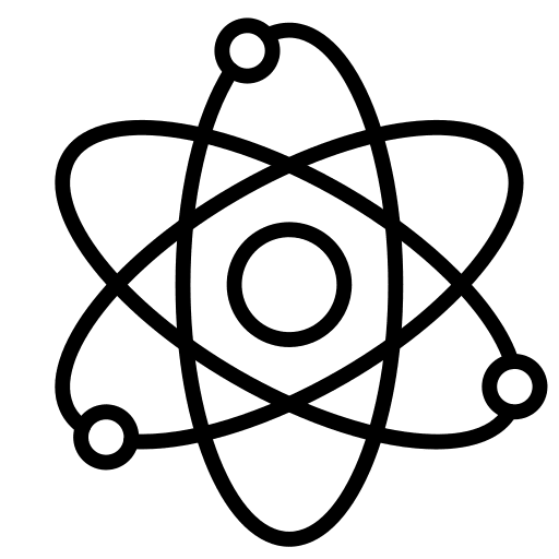 Atom atom electron education icon
