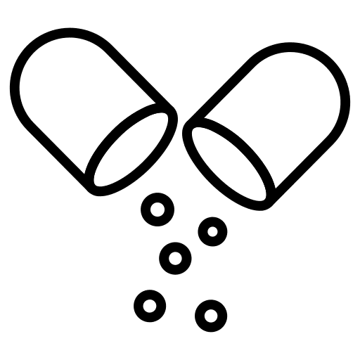 Capsule capsule drugs pill icon