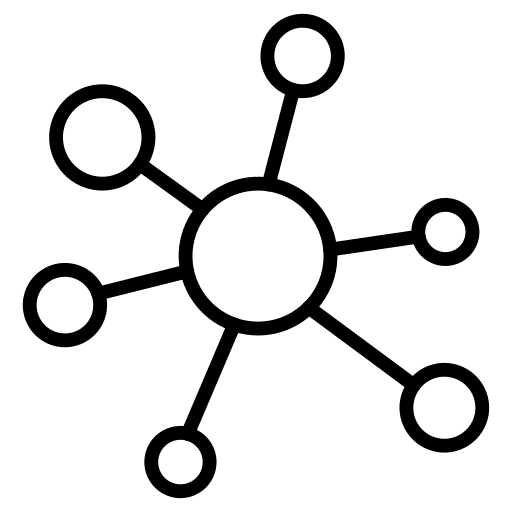 Group branches organization mapping icon