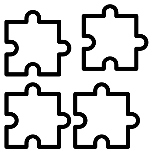 Jigsaw hobbies and free time solution creativity icon