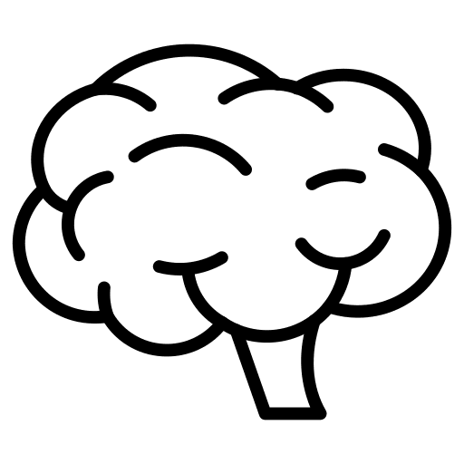 Brain healthcare and medical brain medical icon