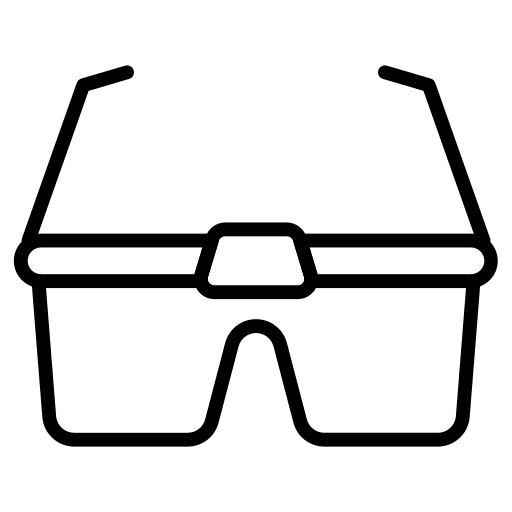 Goggles science security laboratory icon