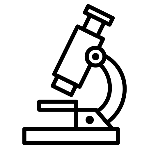 Microscope education science medical icon
