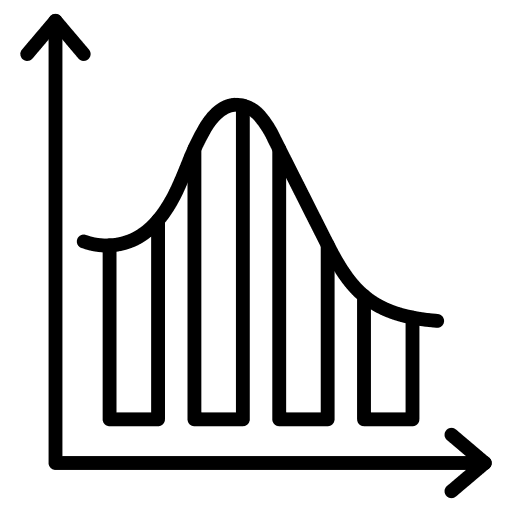 Graph business and finance graph chart icon