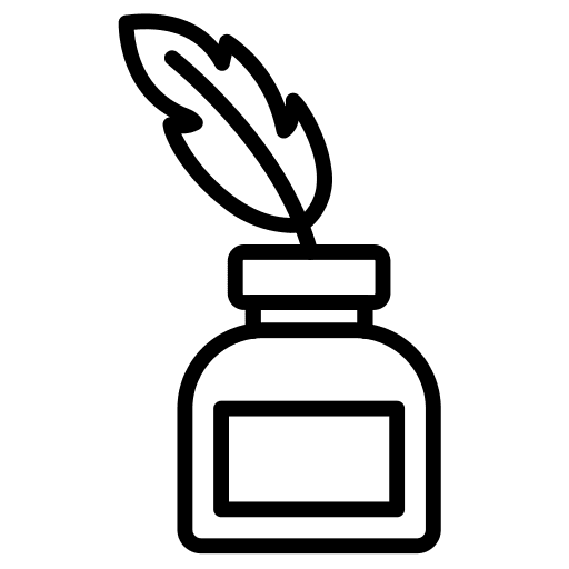 Ink ink writing text icon