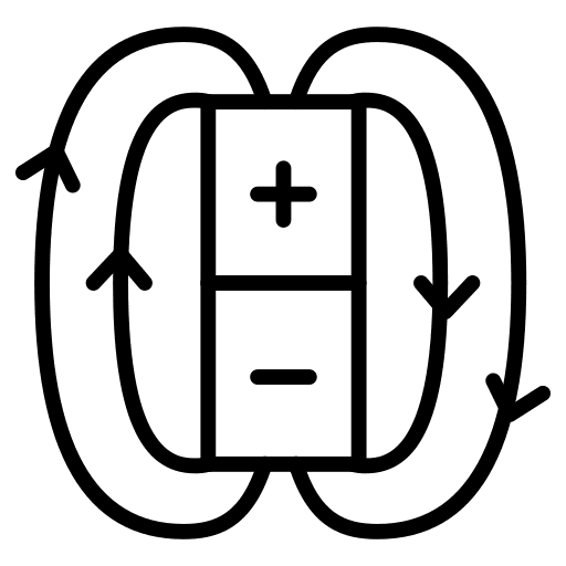 Magnet attraction education magnet icon