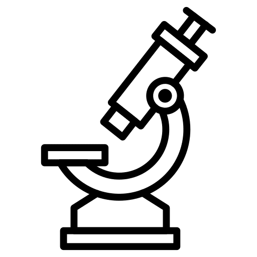 Microscope education microscope scientific icon