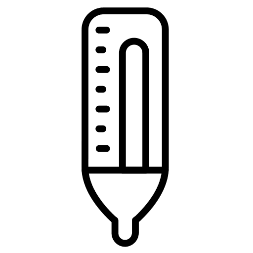 Thermometer mercury weather temperature icon