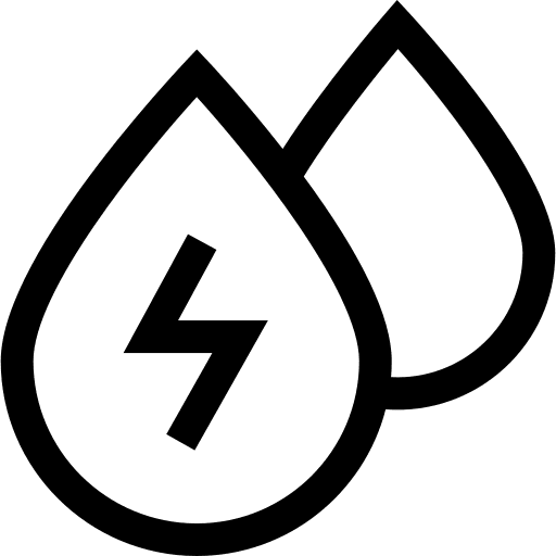 Water energy water drop green energy eco energy icon