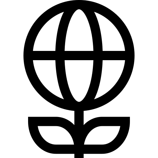 World globe earth sustainability ecology and environment icon