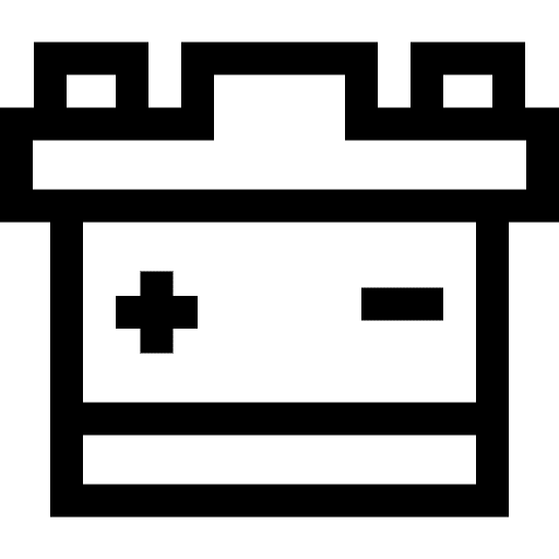 Battery power battery electronics icon
