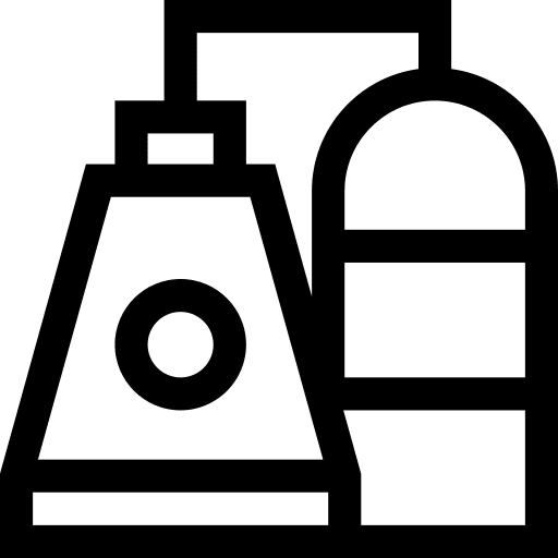 Power plant industry power plant gas icon