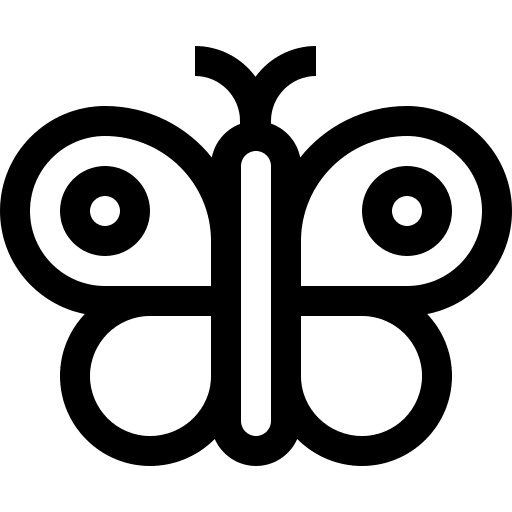 Butterfly animals wild life butterflies icon