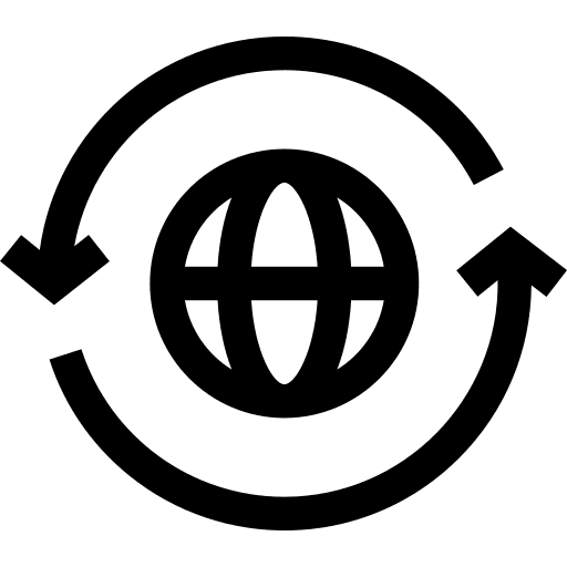 Recycle planet earth worldwide world icon