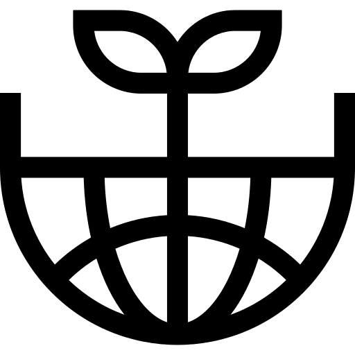 Sprout earth grid eco leaves icon