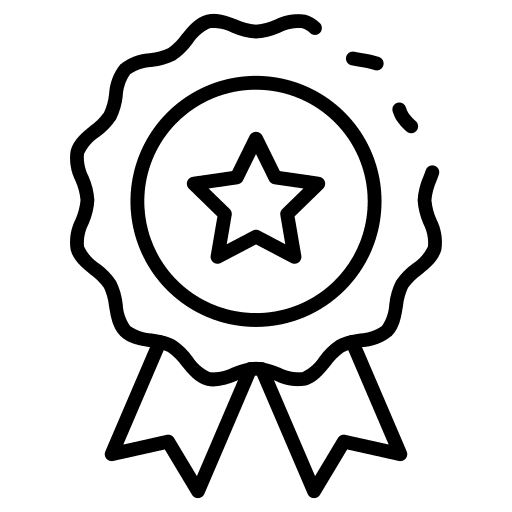 Badge medal winner success icon