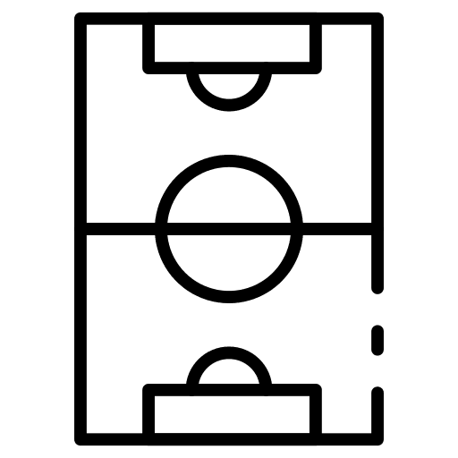 Football field sports and competition soccer field football field icon