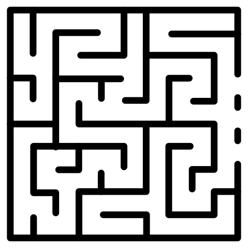 Labyrinth strategy entertainment gaming icon