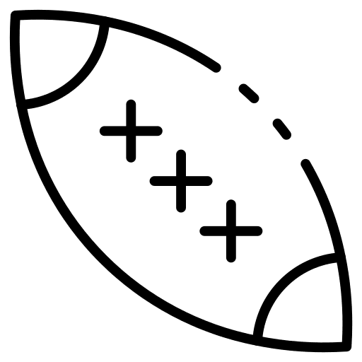 Rugby play ball rugby icon