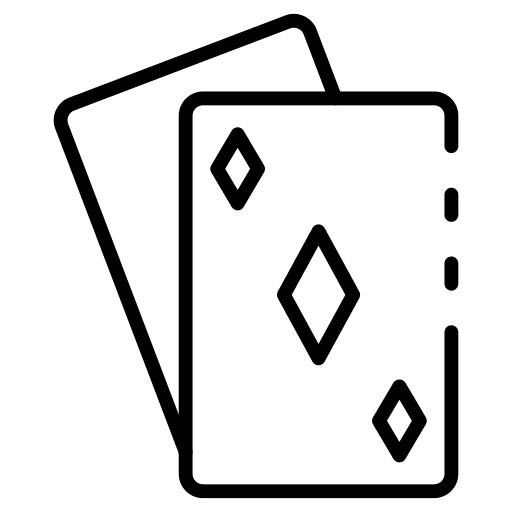 Cards gaming gambling casino icon