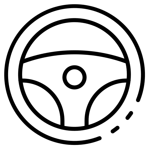 Steering wheel car vehicle automobile icon