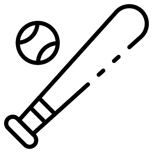 Baseball ball game play icon