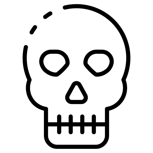 Skull skull halloween horror icon