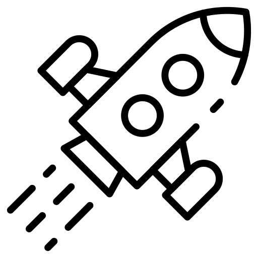 Rocket aerospace rocket spaceship icon