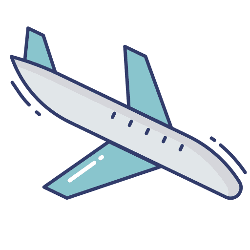 Airplane airplane transportation journey icon
