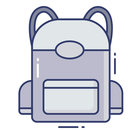 Bag luggage baggage backpack icon