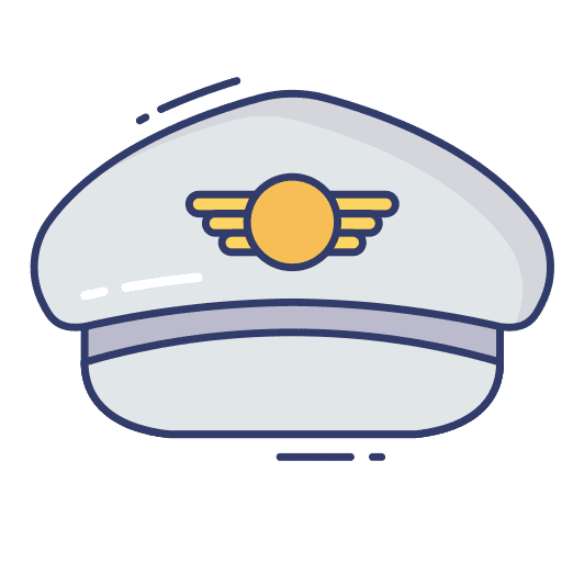 Captain cap fashion professions and jobs captain cap icon