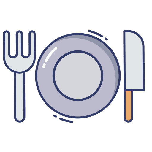Dinner fork dinner food and restaurant icon