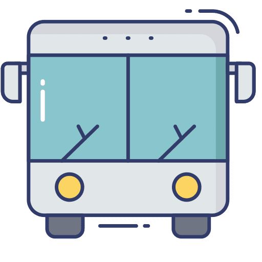 Bus bus automobile transportation icon
