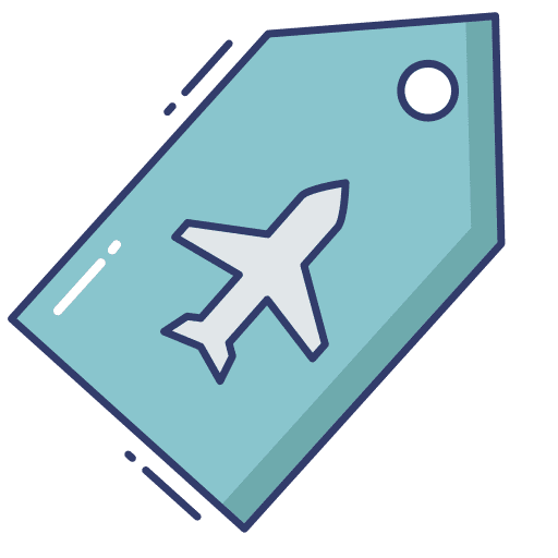 Tag tag airport ticket icon