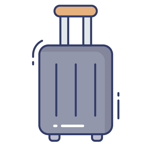 Trolley trolley travel baggage icon