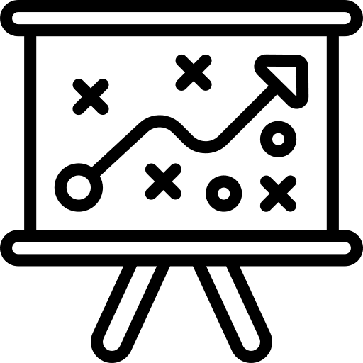 Planning time and date tactics strategic plan icon