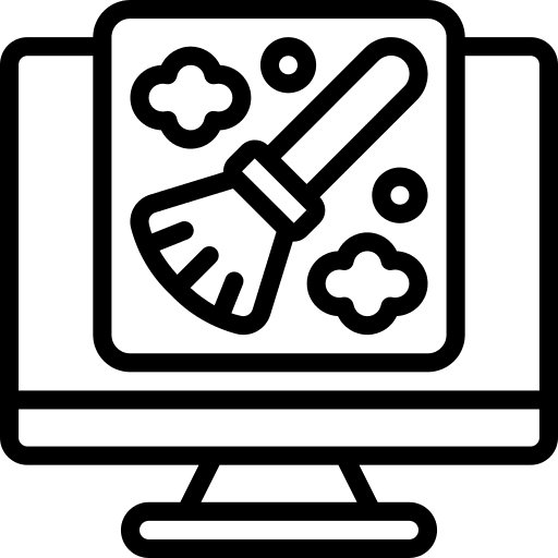 Desktop computer desktop computer cleaner application icon