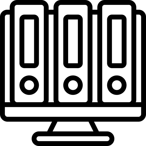 Desktop computer files computer organised icon