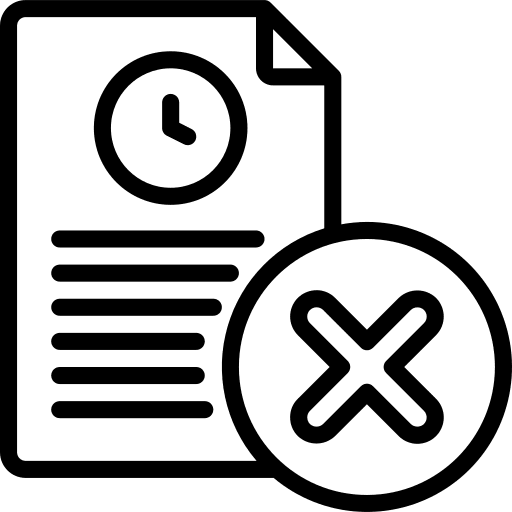 Files remove time and date delete button icon
